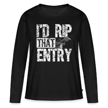 Tremplin Plongée Plongée Plongeurs - T-shirt manches longues Premium bio Femme - noir - Devant - Julia (174cm)