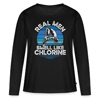 Tremplin Plongée Plongée Plongeurs - T-shirt manches longues Premium bio Femme - noir - Devant - Julia (174cm)