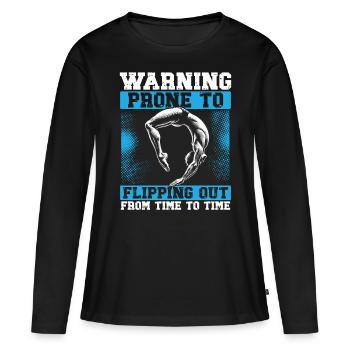 Tremplin Plongée Plongée Plongeurs - T-shirt manches longues Premium bio Femme - noir - Devant - Julia (174cm)