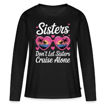 Croisière Dire Voyage Bateau Croisière Cadeau - T-shirt manches longues Premium bio Femme - noir - Devant - Julia (174cm)
