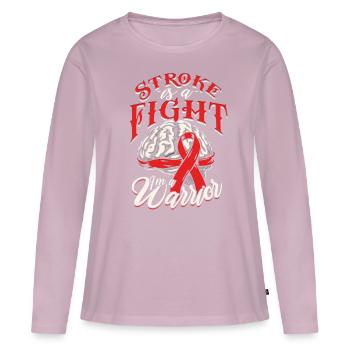 Schlaganfall Erholung - Frauen Premium Bio Langarmshirt - Altrosa - Vorne - Julia (174cm)