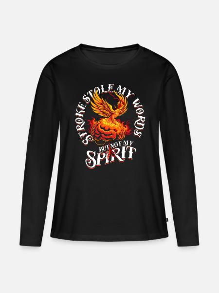Schlaganfall Erholung - Frauen Premium Bio Langarmshirt - Schwarz