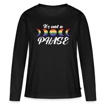 Contre le racisme ! Pour la politique, les droits de l’homme, l’amour - T-shirt manches longues Premium bio Femme - noir - Devant - Julia (174cm)
