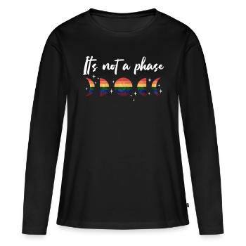 Amour, Déclaration pour l’Amour, l’Égalité et - T-shirt manches longues Premium bio Femme - noir - Devant - Julia (174cm)