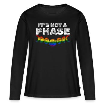 Amour, Déclaration pour l’Amour, l’Égalité et - T-shirt manches longues Premium bio Femme - noir - Devant - Julia (174cm)