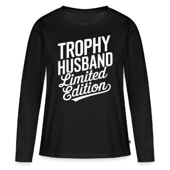 Ehemann - Frauen Premium Bio Langarmshirt - Schwarz - Vorne - Julia (174cm)