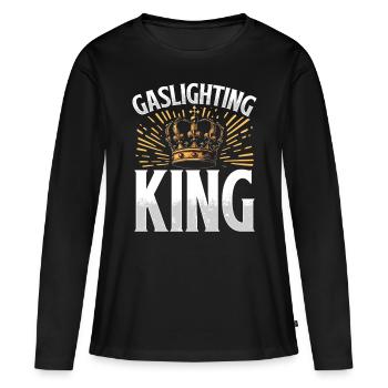 Allume-gaz - T-shirt manches longues Premium bio Femme - noir - Devant - Julia (174cm)