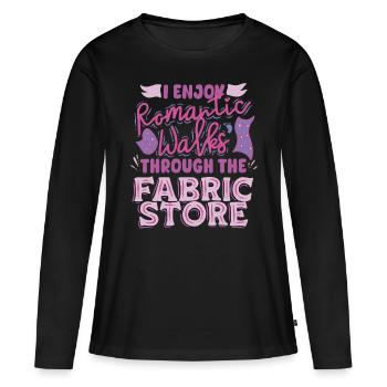 Polsterer Polsterin Polsterei - Frauen Premium Bio Langarmshirt - Schwarz - Vorne - Julia (174cm)