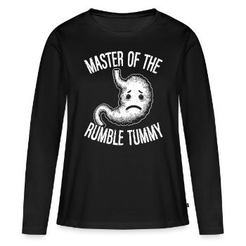 Douleur à l’estomac Survivant Douleur à l’estomac - T-shirt manches longues Premium bio Femme - noir - Devant - Julia (174cm)