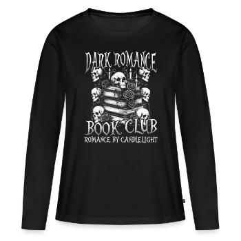 Dark Romance Book Club Romance à la lueur des bougies - T-shirt manches longues Premium bio Femme - noir - Devant - Julia (174cm)