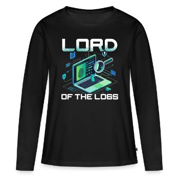 Criminalistique numérique - T-shirt manches longues Premium bio Femme - noir - Devant - Julia (174cm)