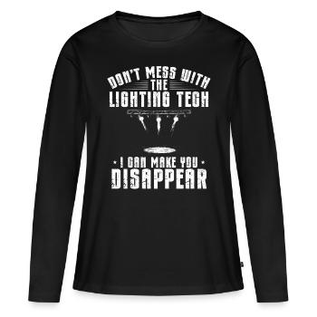 Lighting technician Lighting technician Lighting technology - Women's Premium Organic Long Sleeve Shirt - black - Front - Julia (174cm)