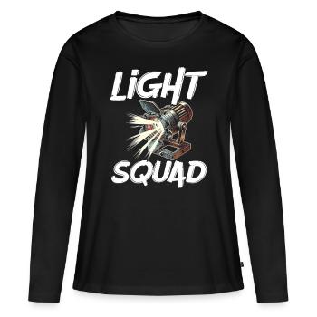 Lighting Technician Lighting Technician Lighting Technology - Women's Premium Organic Long Sleeve Shirt - black - Front - Julia (174cm)