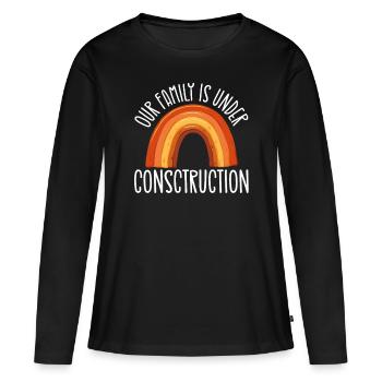 Sensibilisation à l’infertilité FIV Fécondation - T-shirt manches longues Premium bio Femme - noir - Devant - Julia (174cm)