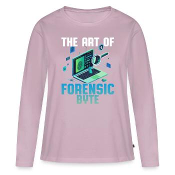 Digitale Forensik The Art Of Forensic Byte - Frauen Premium Bio Langarmshirt - Altrosa - Vorne - Julia (174cm)