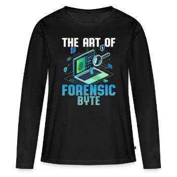 Digital Forensics The Art Of Forensic Byte - Women's Premium Organic Long Sleeve Shirt - black - Front - Julia (174cm)