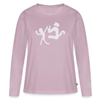 Nazca Lines | Peru Geoglyphs Las Líneas De Nazca - Women's Premium Organic Long Sleeve Shirt - dusky pink - Front - Julia (174cm)