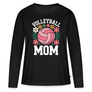volley-ball dire drôle de cadeau de volley-ball - T-shirt manches longues Premium bio Femme - noir - Devant - Julia (174cm)