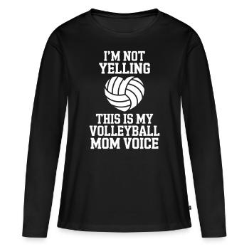 volley-ball dire drôle de cadeau de volley-ball - T-shirt manches longues Premium bio Femme - noir - Devant - Julia (174cm)