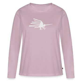 Nazca Lines | Peru Geoglyphs Las Líneas De Nazca - Women's Premium Organic Long Sleeve Shirt - dusky pink - Front - Julia (174cm)