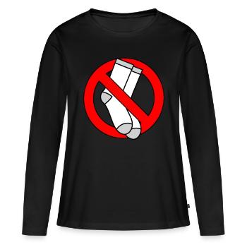 No Socks Allowed No Socks Allowed Feet - Women's Premium Organic Long Sleeve Shirt - black - Front - Julia (174cm)