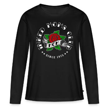 Inked Moms Club - Frauen Premium Bio Langarmshirt - Schwarz - Vorne - Julia (174cm)