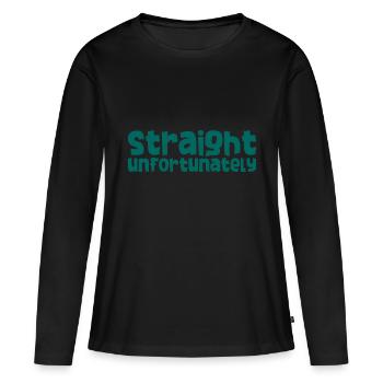 Droit Malheureusement 2 - T-shirt manches longues Premium bio Femme - noir - Devant - Julia (174cm)