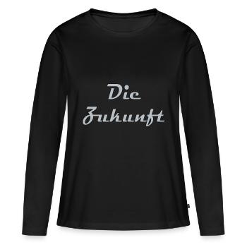 The future - Women's Premium Organic Long Sleeve Shirt - black - Front - Julia (174cm)