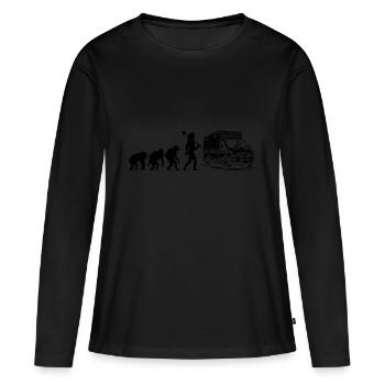 Evolution Ambulance Driver EMS Paramedic Drivers P - Women's Premium Organic Long Sleeve Shirt - black - Front - Julia (174cm)