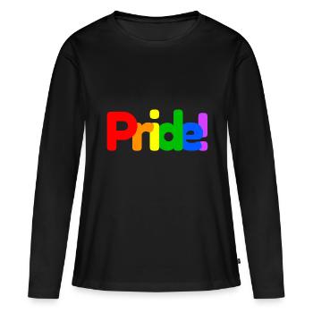 Pride LGBT Gay Pride - Frauen Premium Bio Langarmshirt - Schwarz - Vorne - Julia (174cm)