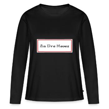 andrenevez saint sauveur - T-shirt manches longues Premium bio Femme - noir - Devant - Julia (174cm)