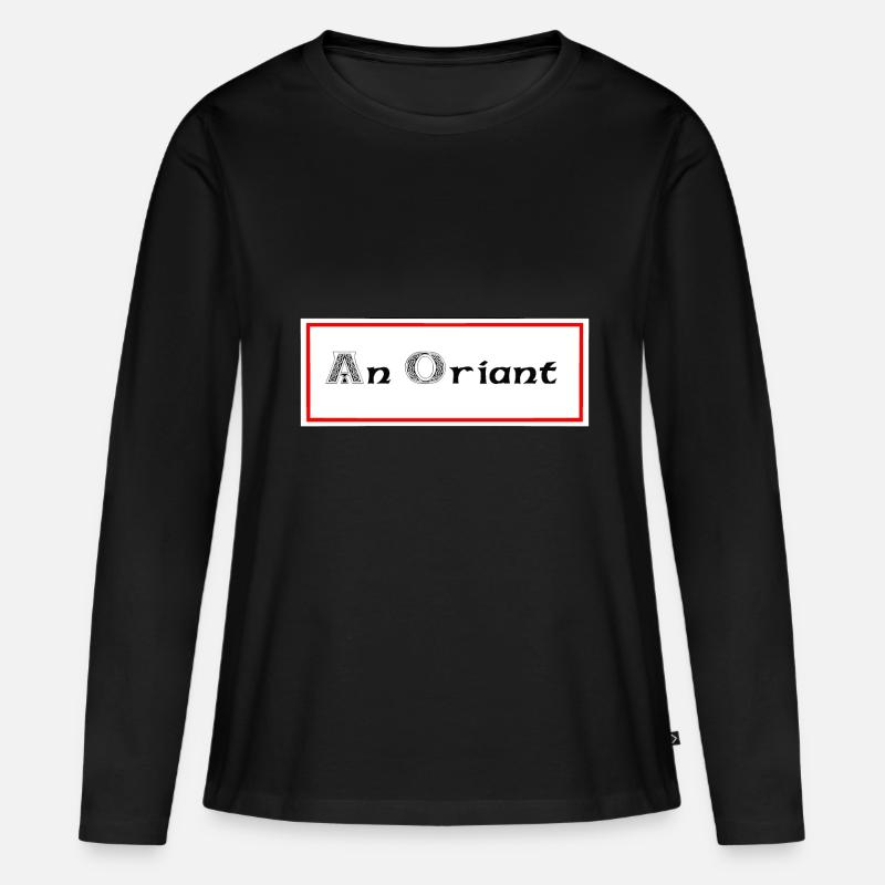 Anorian Lorient - Frauen Premium Bio Langarmshirt - Schwarz