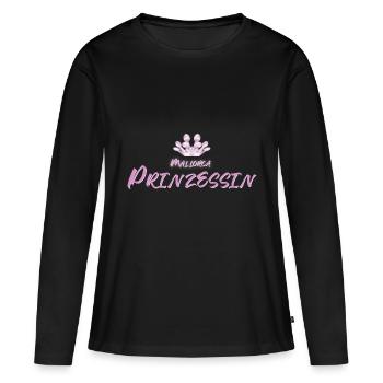 Mallorca Princess - T-shirt manches longues Premium bio Femme - noir - Devant - Julia (174cm)