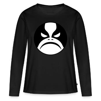 Black Metal Icon - T-shirt manches longues Premium bio Femme - noir - Devant - Julia (174cm)