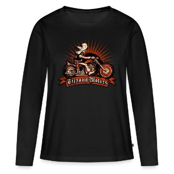 Mexico Biker - Frauen Premium Bio Langarmshirt - Schwarz - Vorne - Julia (174cm)