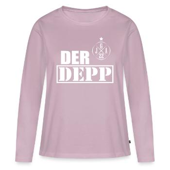 Junggesellenabschied 2022 Depp Security Der Depp - Frauen Premium Bio Langarmshirt - Altrosa - Vorne - Julia (174cm)