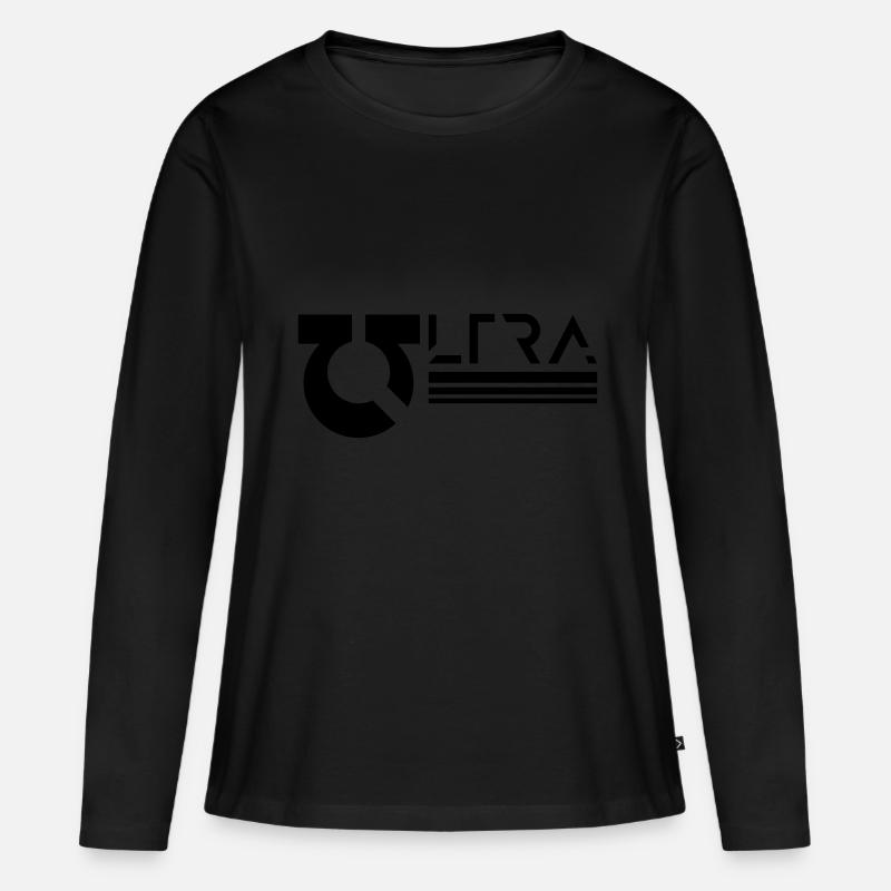 ultramarines - Frauen Premium Bio Langarmshirt - Schwarz