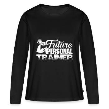 Personal Trainer Future Personal Trainer - Women's Premium Organic Long Sleeve Shirt - black - Front - Julia (174cm)