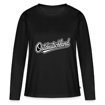 Allemagne de l’Est - Mèmes allemands amusants - T-shirt manches longues Premium bio Femme - noir - Devant - Julia (174cm)