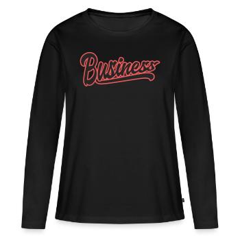 business influencer money firma boss chef - Frauen Premium Bio Langarmshirt - Schwarz - Vorne - Julia (174cm)