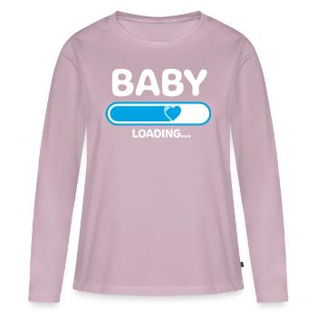 Baby Pregnancy Congratulations - Women's Premium Organic Long Sleeve Shirt - dusky pink - Front - Julia (174cm)
