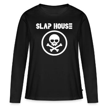Slap house music - Women's Premium Organic Long Sleeve Shirt - black - Front - Julia (174cm)