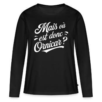 Mais où est donc Ornicar ? - T-shirt manches longues Premium bio Femme - noir - Devant - Julia (174cm)