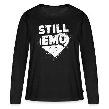 Toujours Emo ! Emo Goth Alternative - T-shirt manches longues Premium bio Femme - noir - Devant - Julia (174cm)