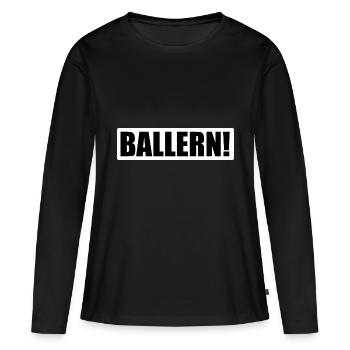 Tirez! - Raver techno - T-shirt manches longues Premium bio Femme - noir - Devant - Julia (174cm)
