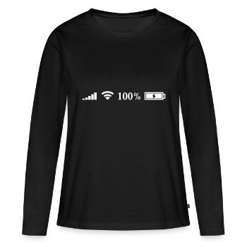Symbols - Women's Premium Organic Long Sleeve Shirt - black - Front - Julia (174cm)