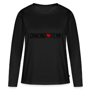 Dancing Team - Frauen Premium Bio Langarmshirt - Schwarz - Vorne - Julia (174cm)