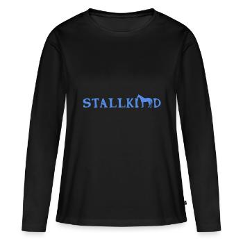 Stable child horse rider - Women's Premium Organic Long Sleeve Shirt - black - Front - Julia (174cm)