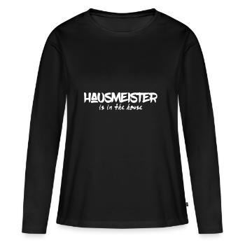 Caretaker is in the House - Women's Premium Organic Long Sleeve Shirt - black - Front - Julia (174cm)