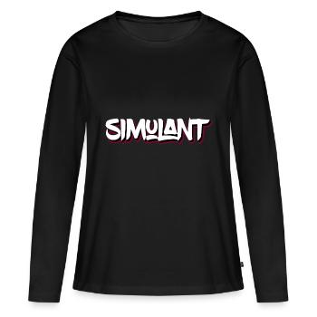 faux malade - T-shirt manches longues Premium bio Femme - noir - Devant - Julia (174cm)